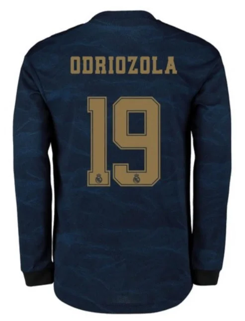 Alvaro Odriozola Real Madrid Long Sleeve 19/20 Away Jersey