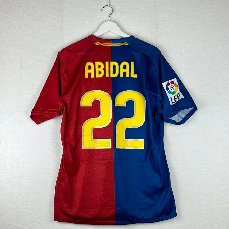 Barcelona 2008/2009 Player Issue Home Shirt - Abidal 22 - La Liga