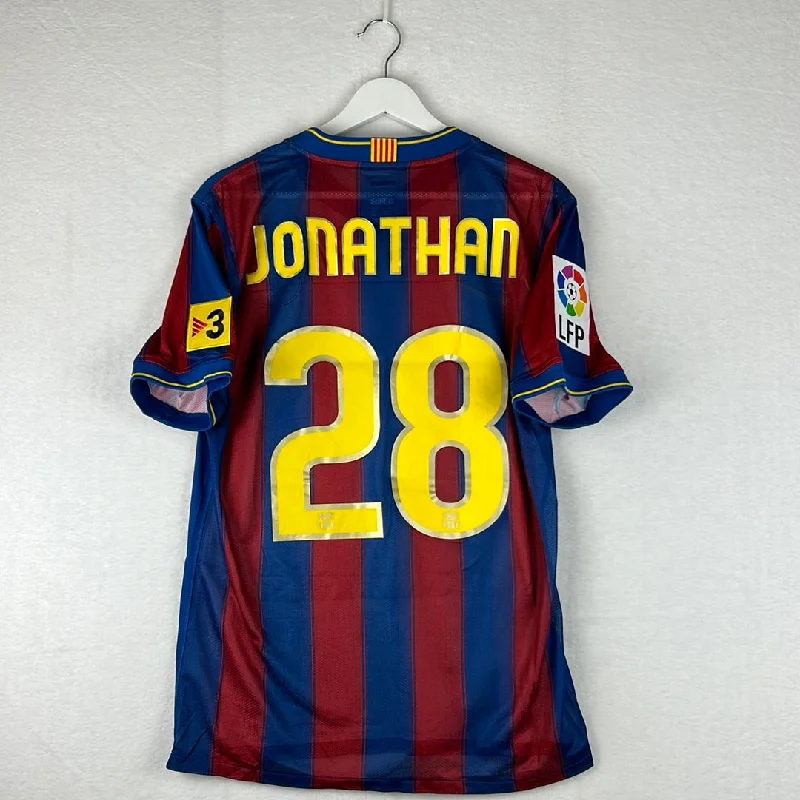 Barcelona 2009/2010 Player Issue Home Shirt - Jonathan 28