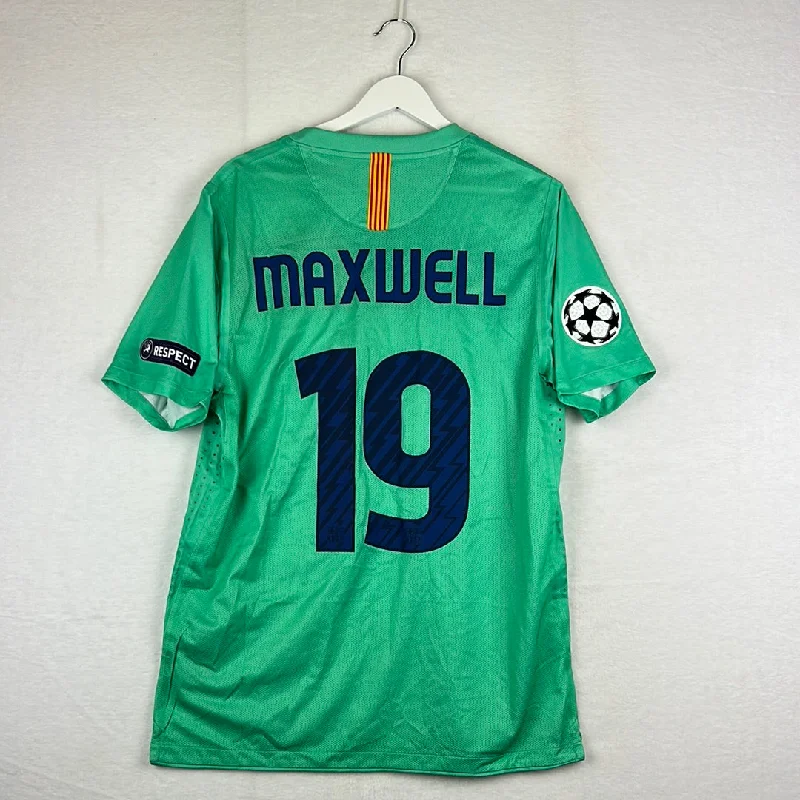 Barcelona 2010/2011 Player Issue Away Shirt - Maxwell 19