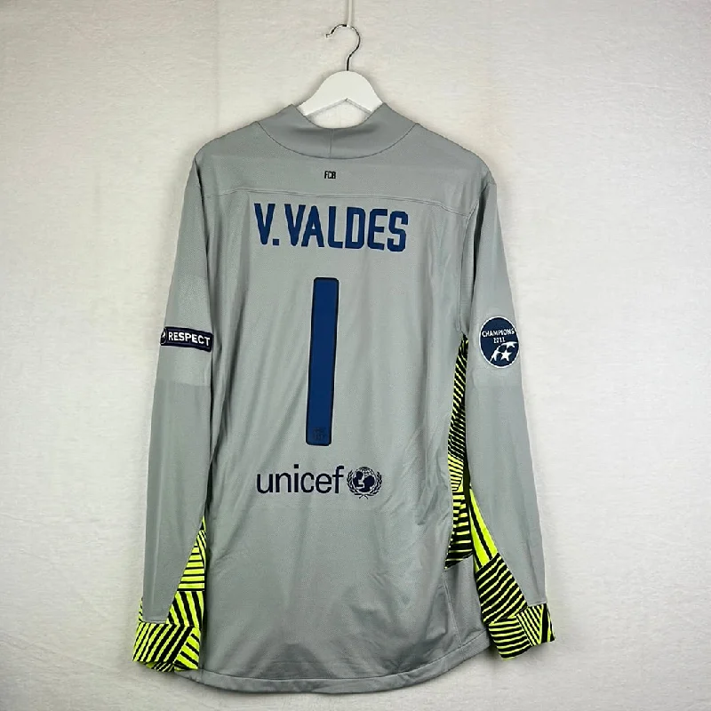 Barcelona 2011/2012 Player Issue Third Goalkeeper Shirt - Valdes 1