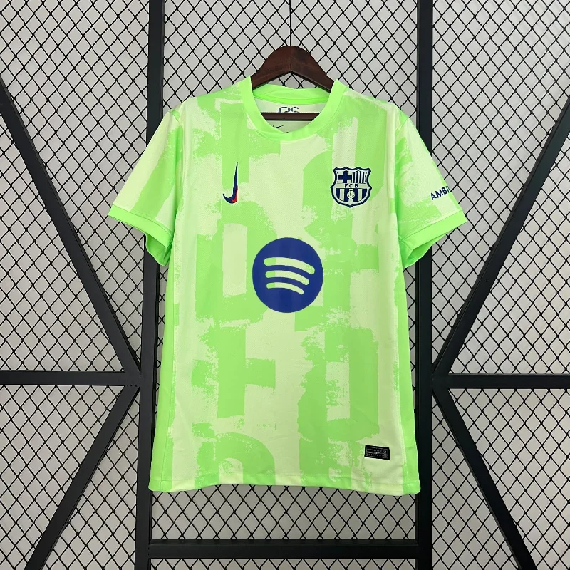 CAMISA DO BARCELONA 24/25 BRANCO E VERDE