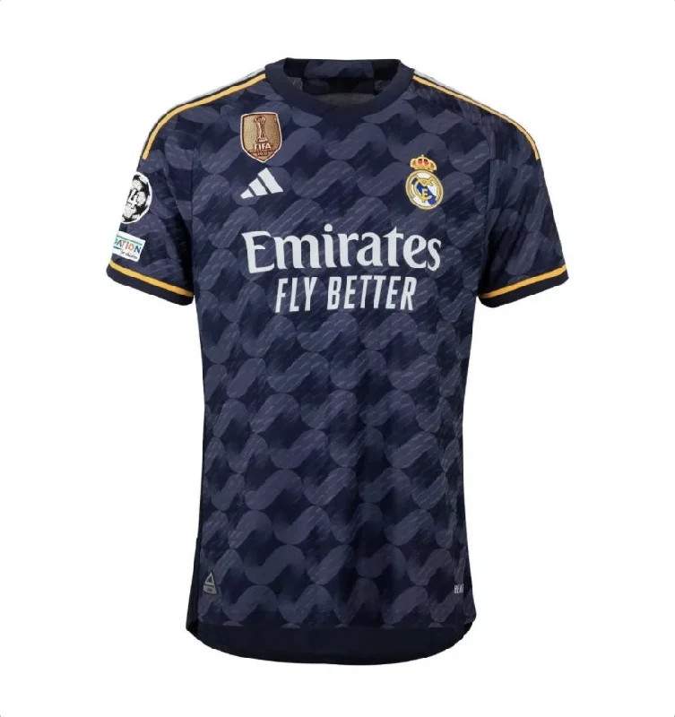 Camisola Real Madrid II 23/24 Com Patch - Masculina Preta