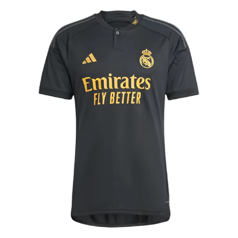 Camisola Real Madrid III 23/24 - Preto e Amarelo