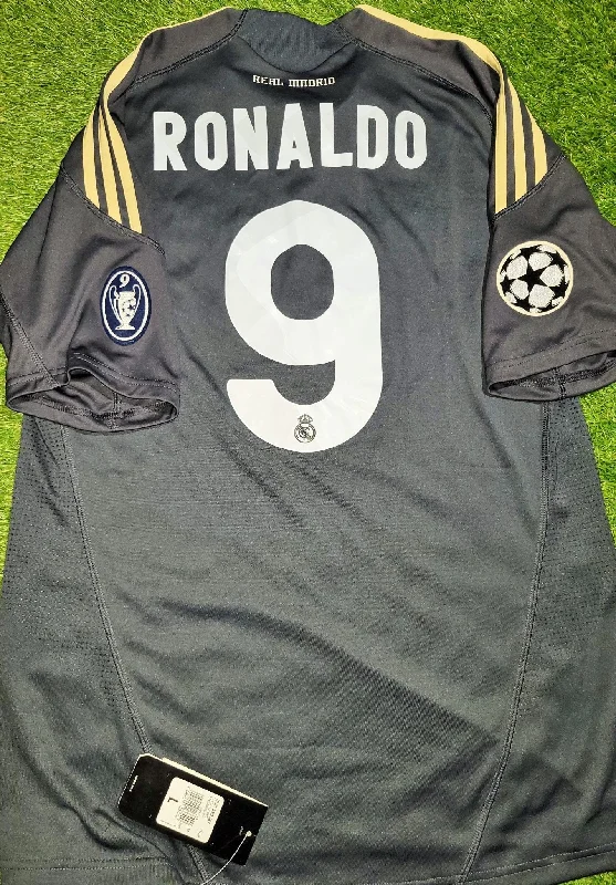 Cristiano Ronaldo Real Madrid 2009 2010 DEBUT SEASON Soccer Third Jersey Shirt BNWT L SKU# E84329