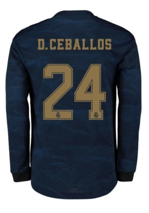 Dani Ceballos Real Madrid Long Sleeve 19/20 Away Jersey