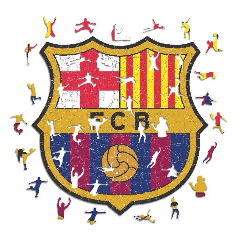 FC Barcelona® Logo - Rompecabezas de Madera