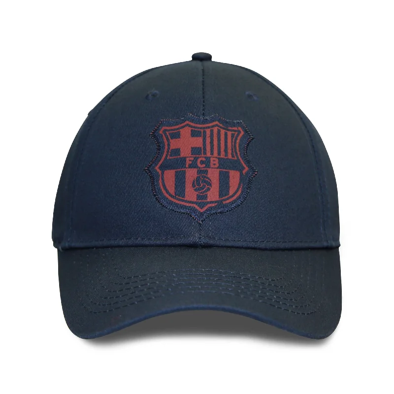 FC Barcelona Printed Patch Logo 6 Panel Structured Cap