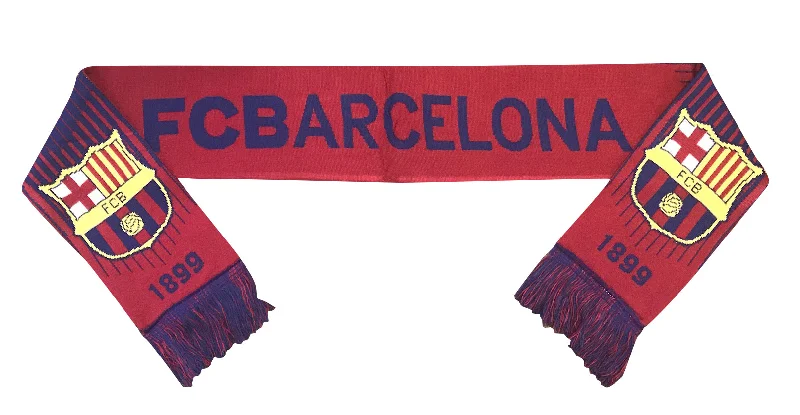 FC Barcelona Logo Dash Reversible Fan Scarf