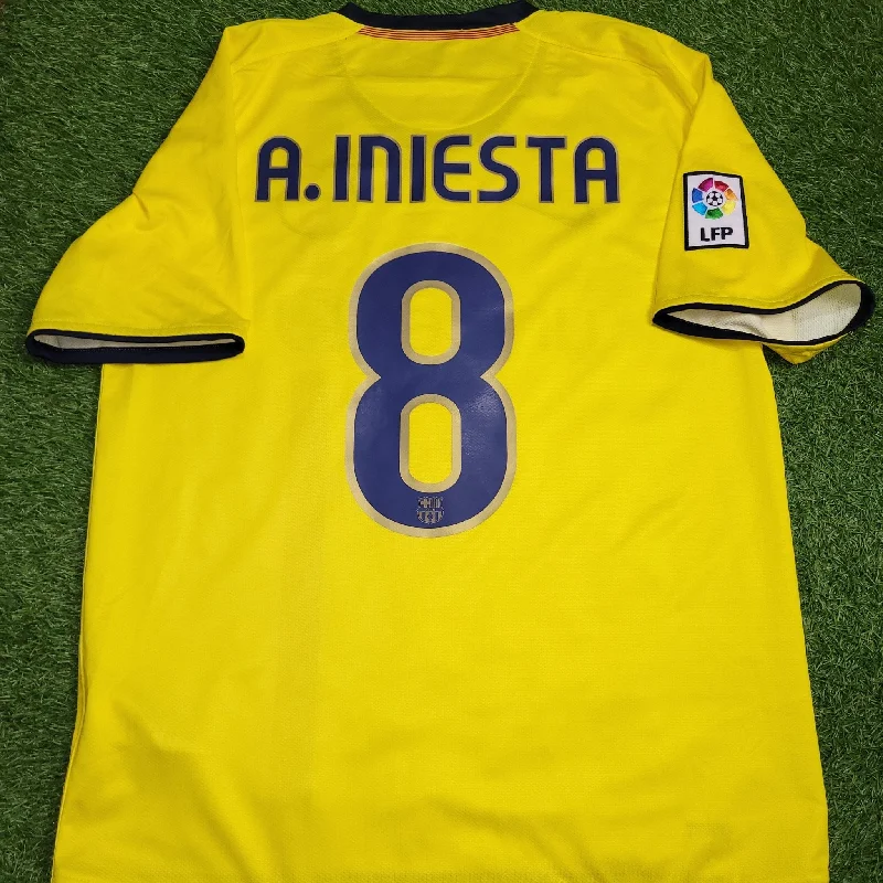 Iniesta Barcelona INIESTAZO TREBLE 2008 2009 Soccer Away Jersey Shirt M SKU# 286787-760