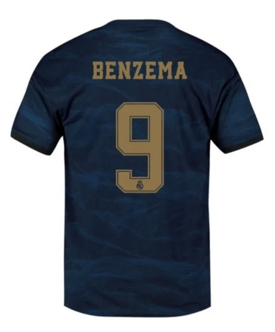 Karim Benzema Real Madrid 19/20 Away Jersey