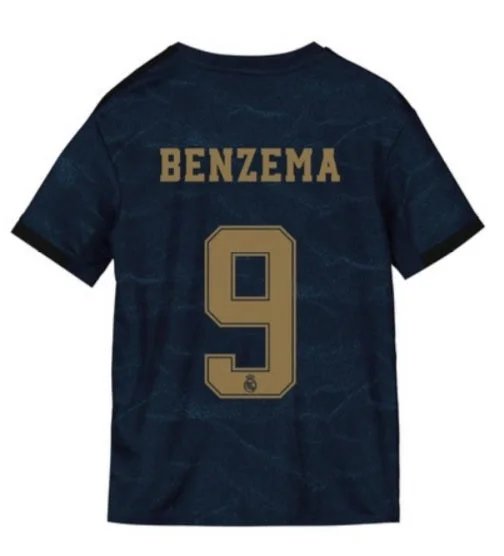 Karim Benzema Real Madrid Youth 19/20 Away Jersey