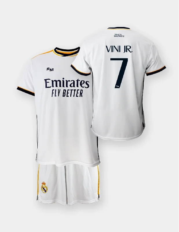 Kit Real Madrid Junior Domicile Vini Jr. 2023/24 Replica ( Vinícius Júnior )