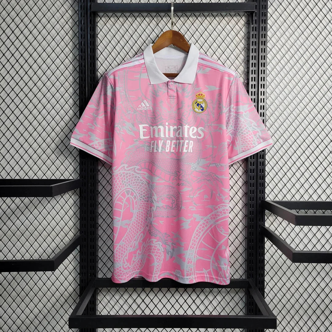 Maillot de football rose dragon chinois du Real Madrid 2023/2024