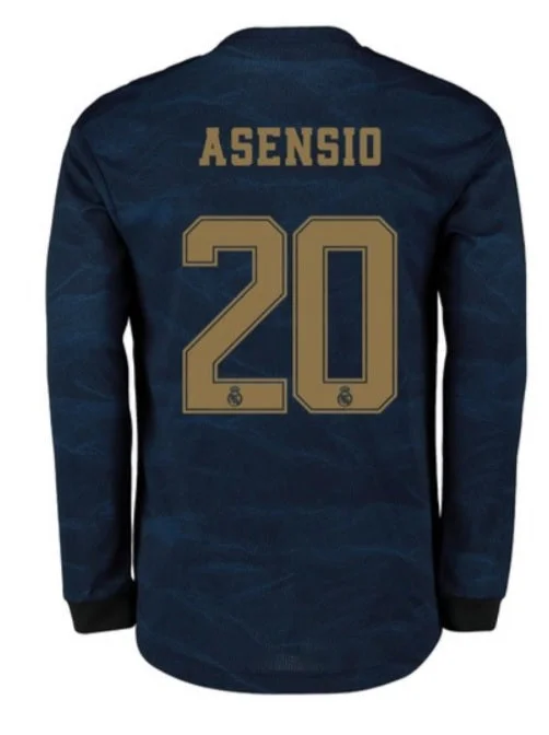 Marco Asensio Real Madrid Long Sleeve 19/20 Away Jersey