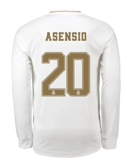 Marco Asensio Real Madrid Long Sleeve 19/20 Home Jersey