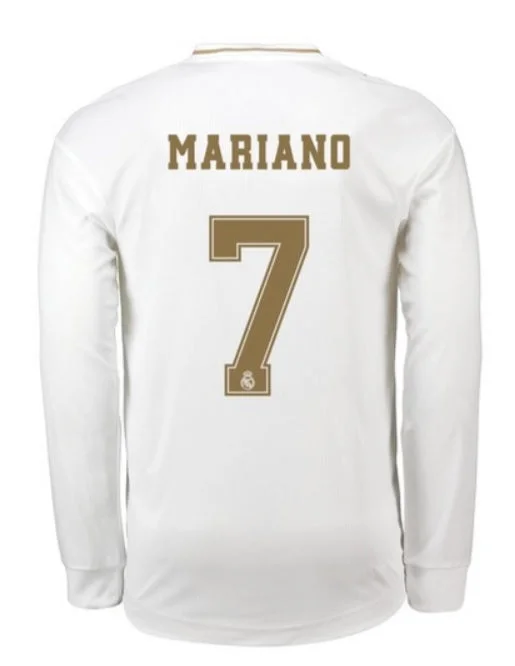 Mariano Real Madrid Long Sleeve 19/20 Home Jersey