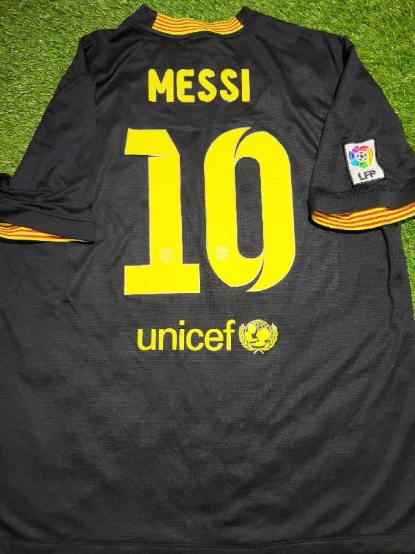 Messi Barcelona 2013 2014 Black Third Soccer Jersey Shirt Camiseta XL SKU# 532824-013