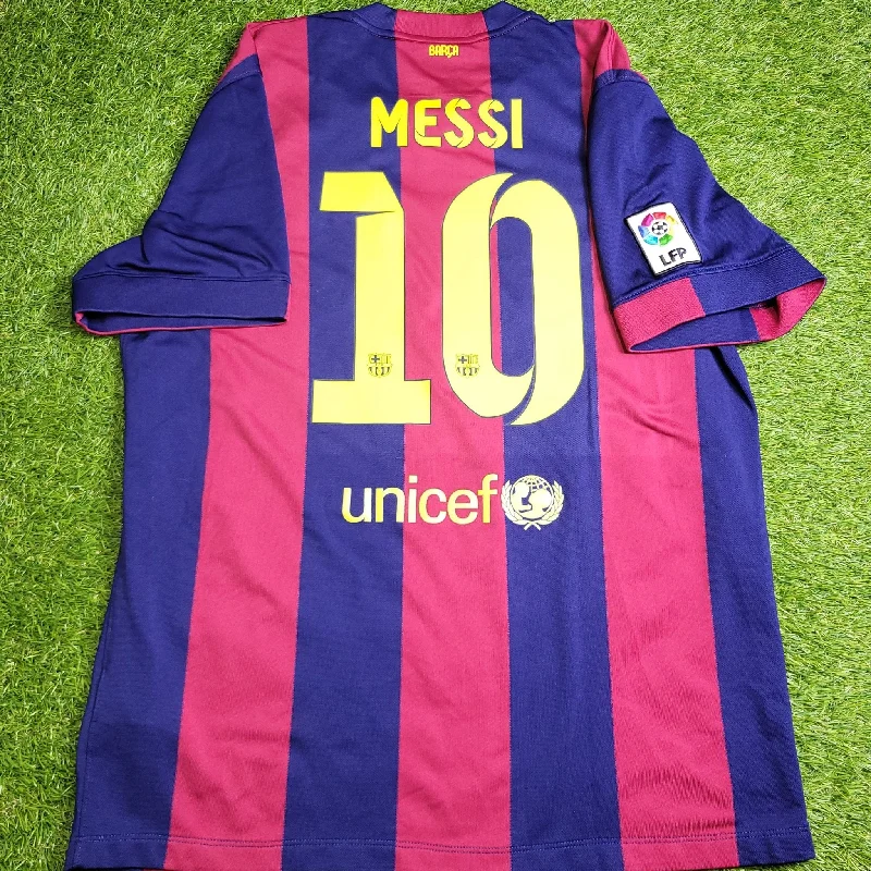 Messi Barcelona 2014 2015 TREBLE SEASON Soccer Jersey Shirt XL SKU# 610594-422