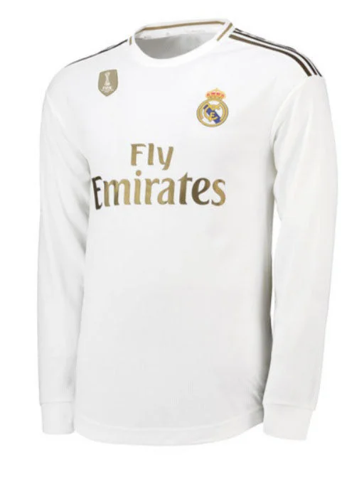 Real Madrid 19/20 Long Sleeve Home Jersey