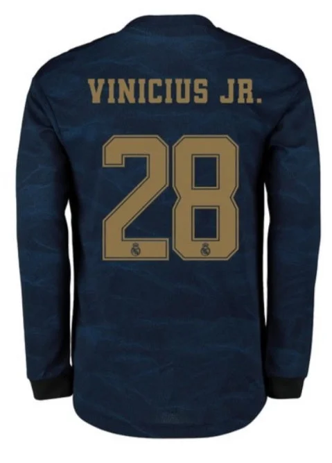 Vinicius Junior Real Madrid Long Sleeve 19/20 Away Jersey