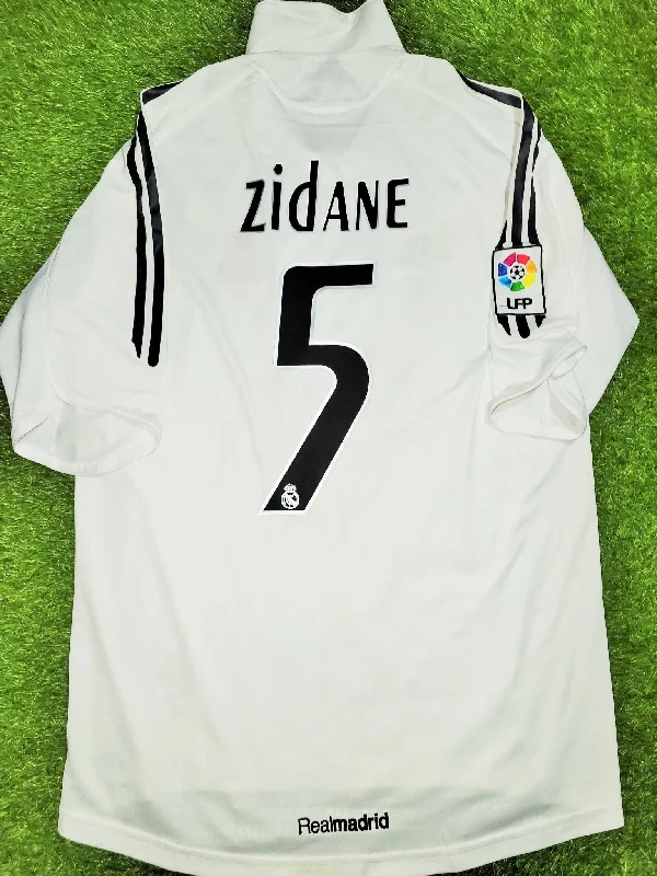 Zidane Real Madrid LAST GAME 2005 2006 Home Soccer Jersey Shirt M SKU# 109879