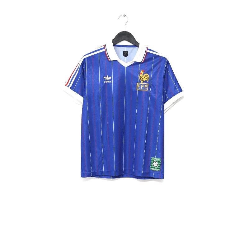 1982 FRANCE Retro adidas Originals Home Football Shirt (S) Carre Magique