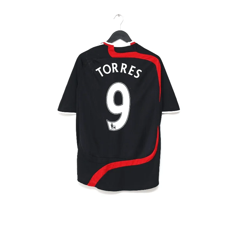 2007/08 TORRES #9 Liverpool adidas Third Football Shirt (M)