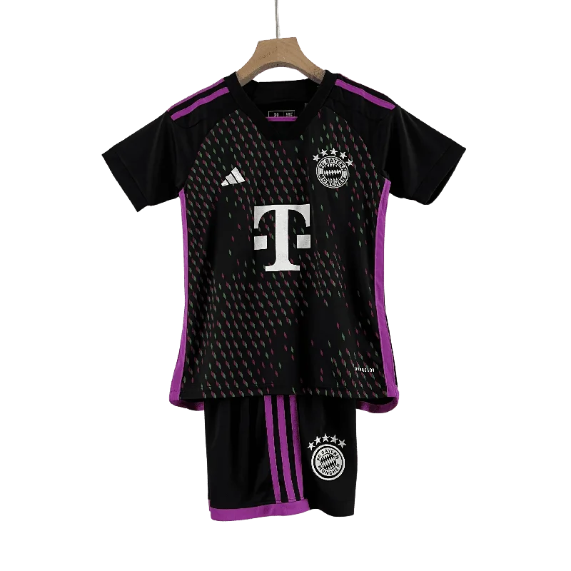 23/24 Bayern Munich Away kids kit at GOATKITS Store