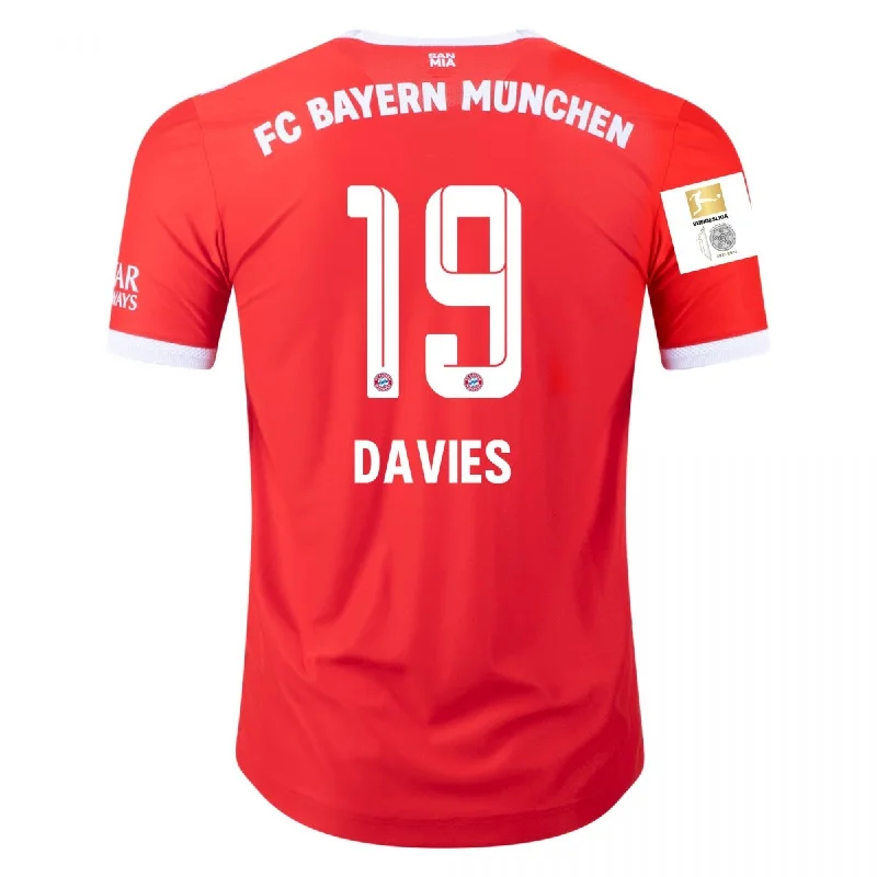 Alphonso Davies Bayern Munich 22/23 Authentic I Home Jersey - Adidas