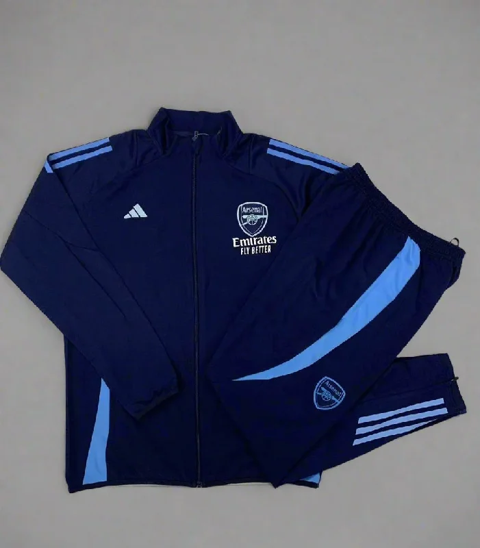 Arsenal 2024-25 Blue and Navy Full-zip Tracksuit Set