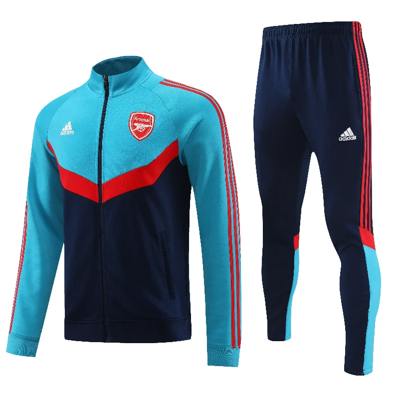 Arsenal 2024-25 Blue Red and Navy Full-zip Tracksuit Set