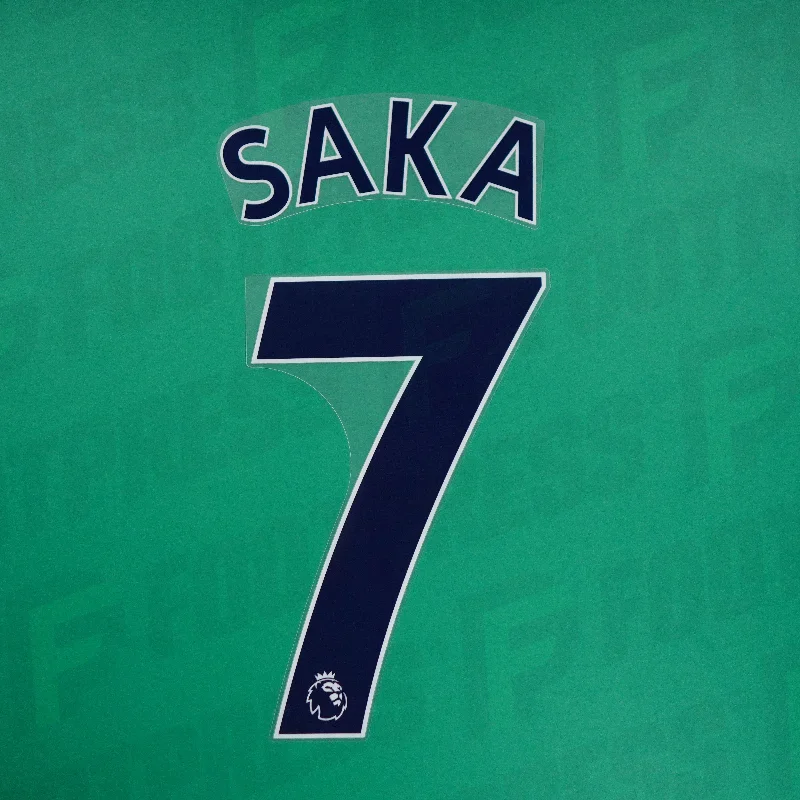 Flocage Officiel - Arsenal, Saka, 2019-2023, Premier League, Bleu