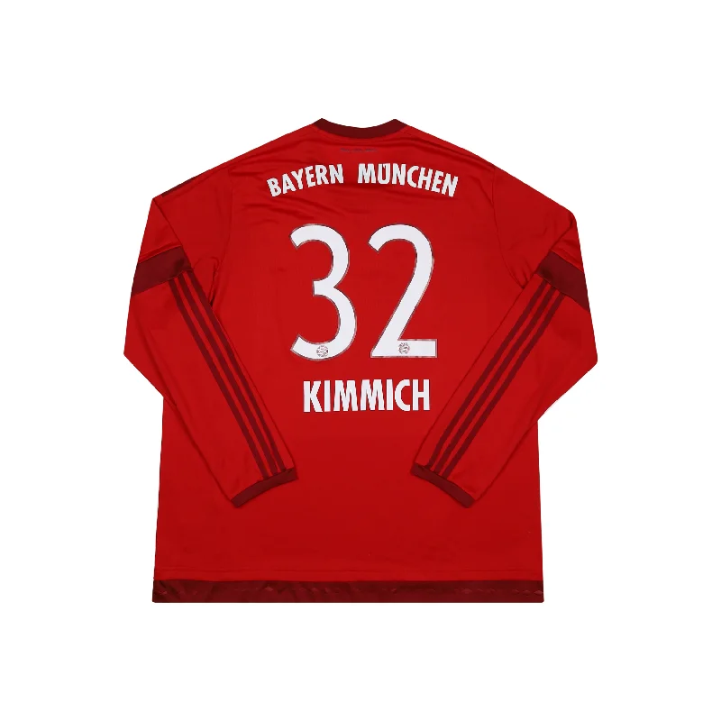 BAYERN MUNICH 2015-16 LS HOME SHIRT - KIMMICH 32 - 2XL