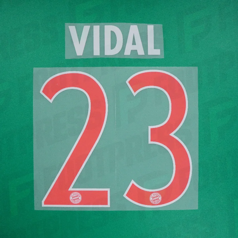 Flocage Officiel - Bayern Munich,Vidal,2015/2016,Third,Rose