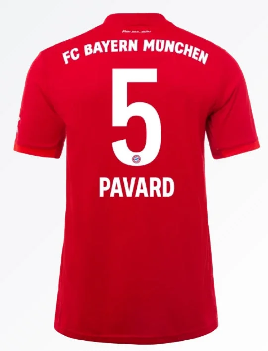 Benjamin Pavard Bayern Munich 19/20 Home Jersey