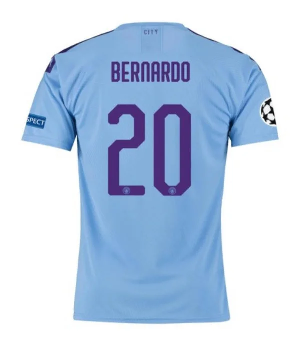 Bernardo Silva Manchester City UEFA 19/20 Home Jersey