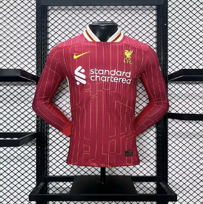 Camisa Oficial do Liverpool 24/25 - Manga Longa