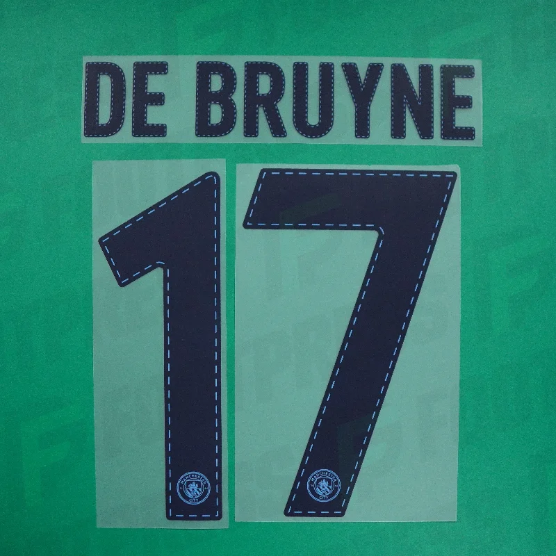 Flocage Officiel - Manchester City, De Bruyne, 2022/2023, Home Europe, Bleu