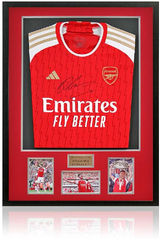 Declan Rice Arsenal Hand Signed Football Shirt AFTAL COA