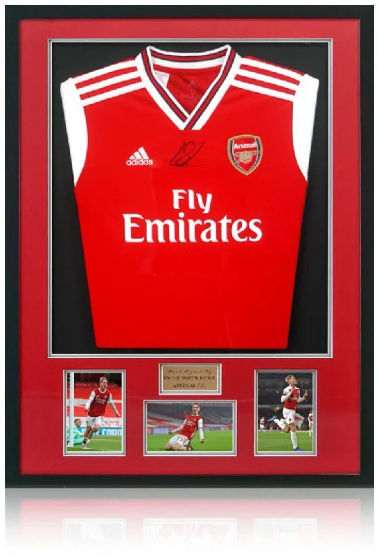 Emile Smith Rowe Arsenal Hand Signed Home Shirt AFTAL COA