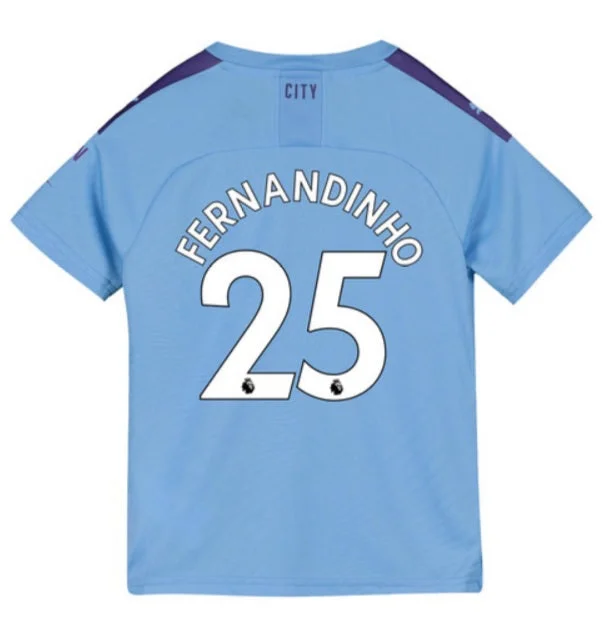 Fernandinho Manchester City Youth 19/20 Home Jersey