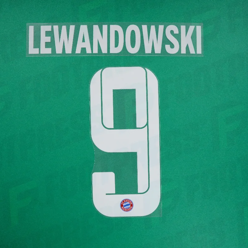 Flocage Officiel - Bayern Munich, Lewandowski, 2020/2022, Home, Blanc