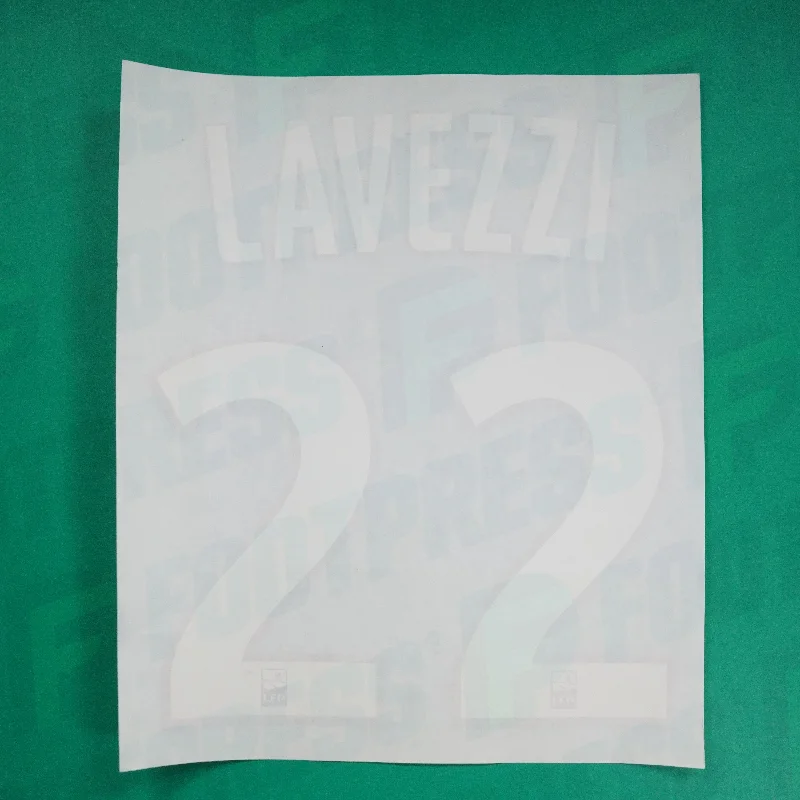 Flocage Officiel - Paris Saint-Germain, Lavezzi 22, 2012/2013, Home, Blanc/Rouge