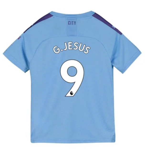 Gabriel Jesus Manchester City Youth 19/20 Home Jersey