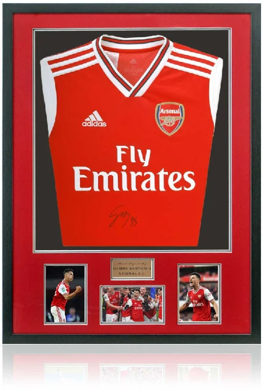 Gabriel Martinelli Arsenal Hand Signed Football Shirt AFTAL COA