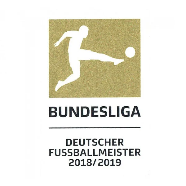 German Bundesliga 2018-2019 Champion Patch (White/Gold)