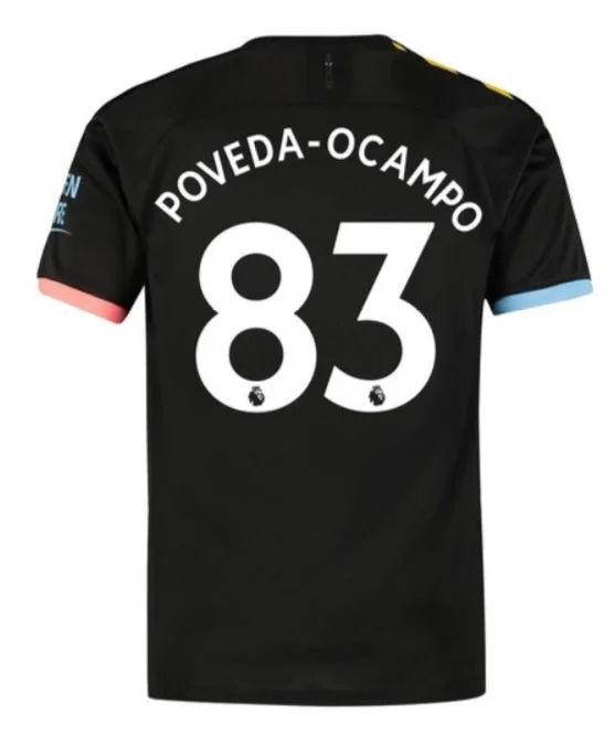 Ian Poveda Manchester City 19/20 Away Jersey