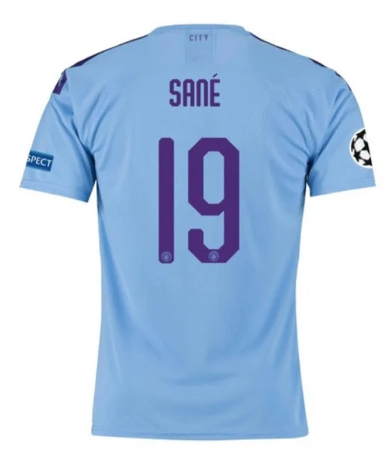 Leroy Sane Manchester City UEFA 19/20 Home Jersey