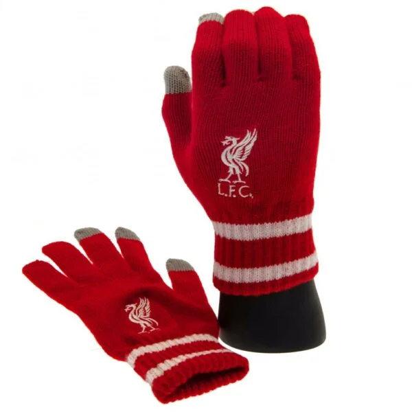 Liverpool FC Touchscreen Knitted Gloves-Youths